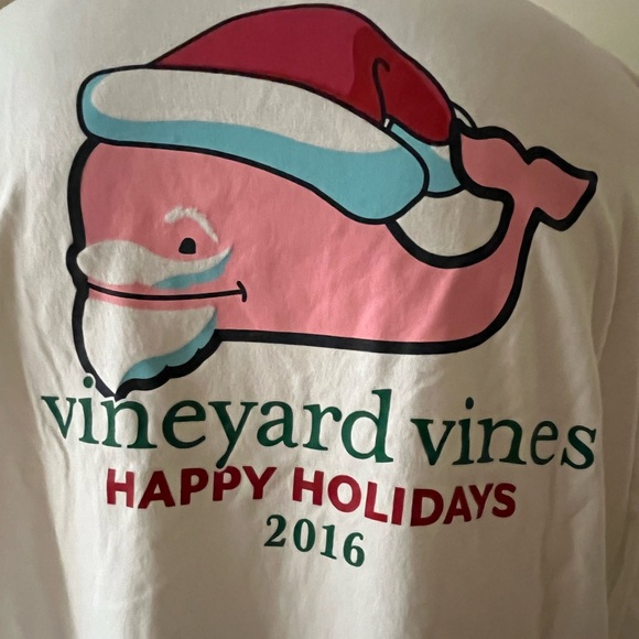 Vineyard Vines 2016 XL Happy Holidays Tee - Picture 1 of 3
